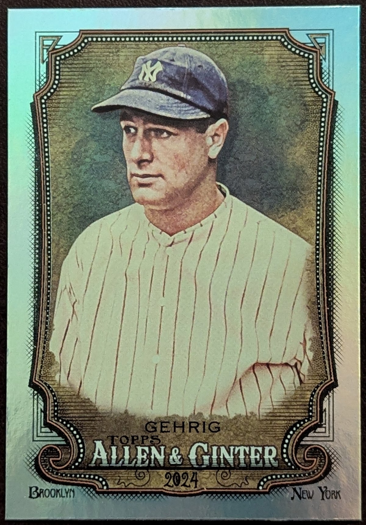 2024 Topps Allen & Ginter Lou Gehrig Hot Box Foil New York Yankees