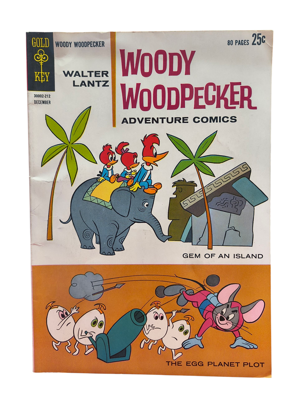 1962 Gold Key Giant Issue Walter Lantz Woody Woodpecker / Space Mouse #74 Comic