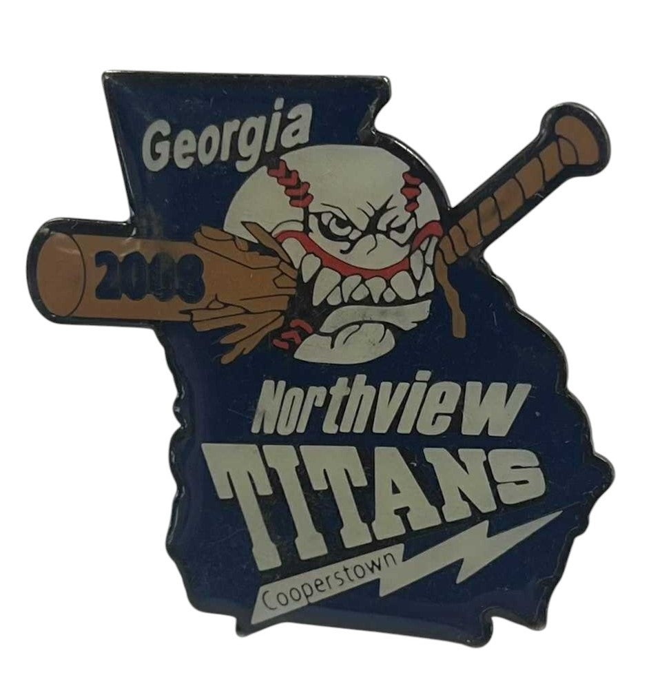 2008 Cooperstown Dreams Park Trading Pins Georgia Northview Titans Baseball Pin
