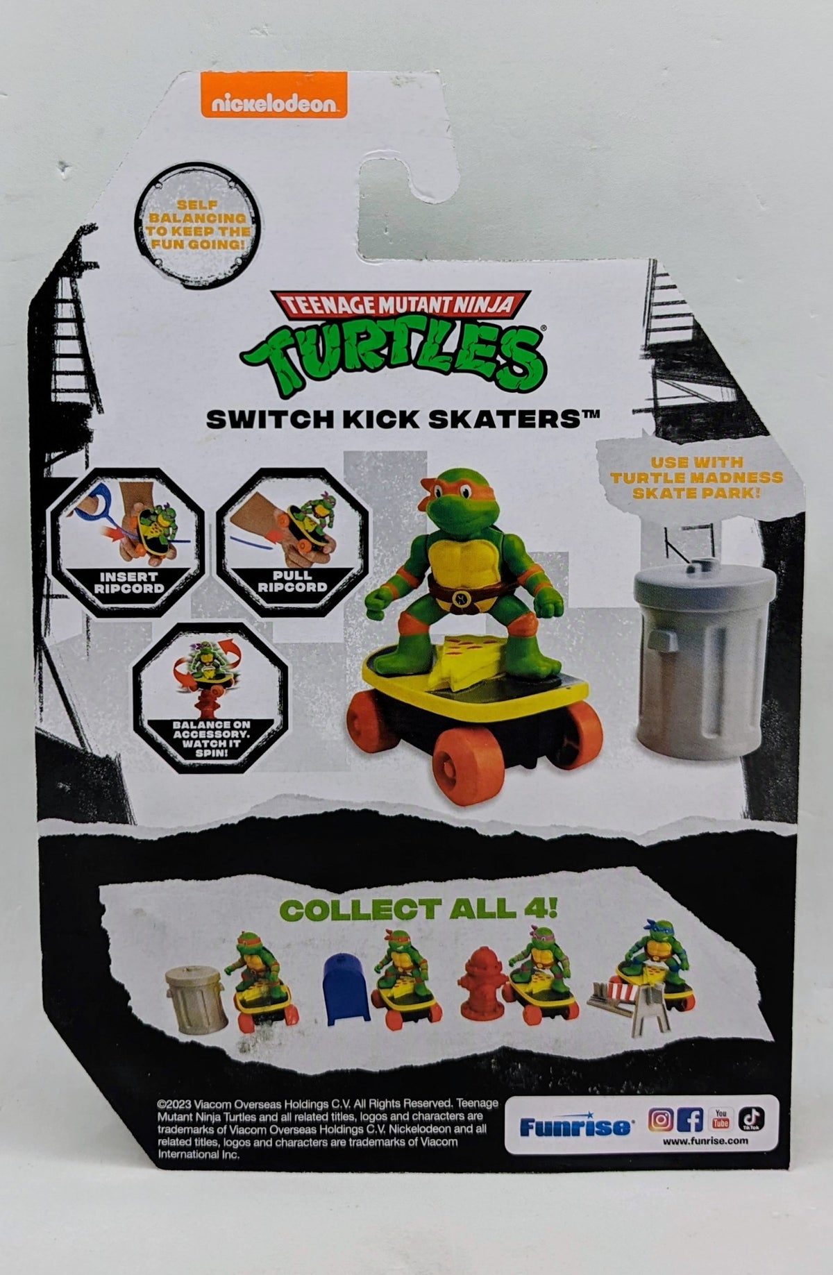 Funrise TMNT Teenage Mutant Ninja Turtles Switch Kick Skaters Michelangelo image 2