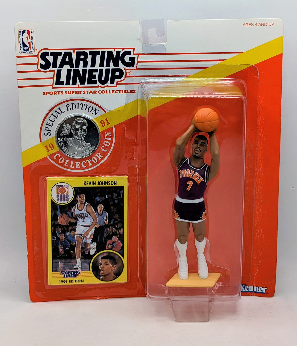 1991 Starting Lineup Kevin Johnson Phoenix Suns NBA Action Figure