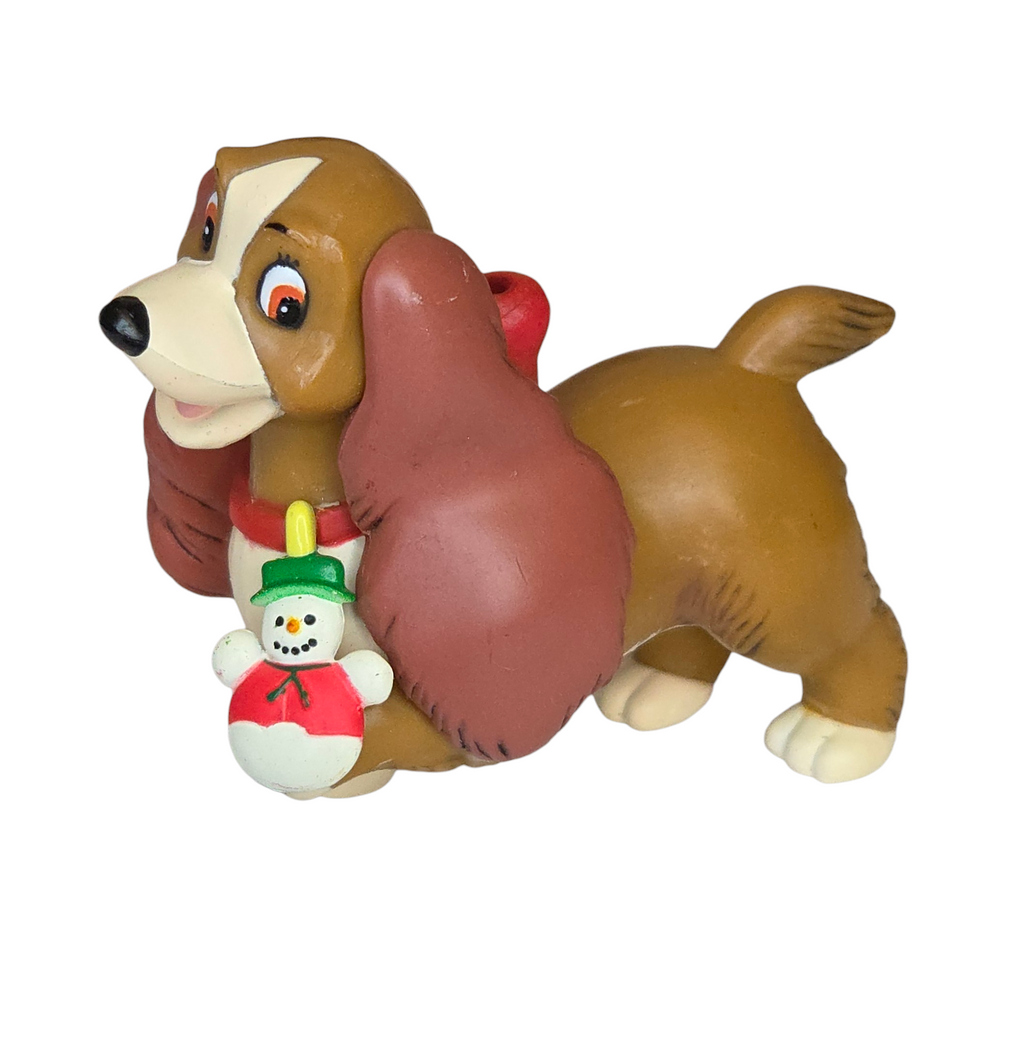 Grolier Disney Christmas Magic Lady & The Tramp Lady Ornament 21/4" #26231 129