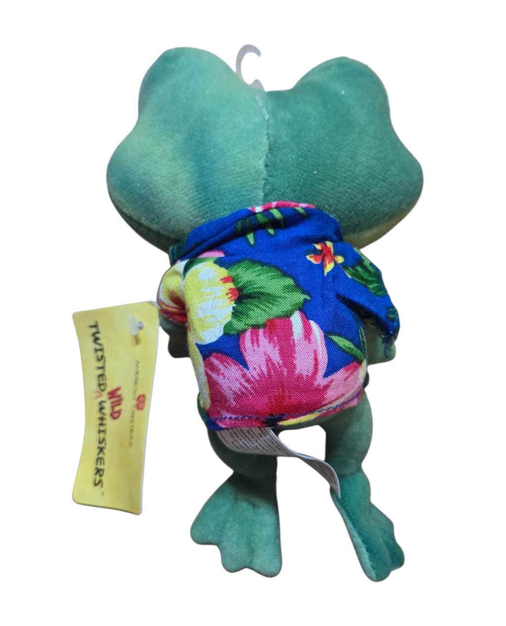 American Greetings Twisted Wild Whiskers Frog In Hawaiian T-Shirt Plush image 2
