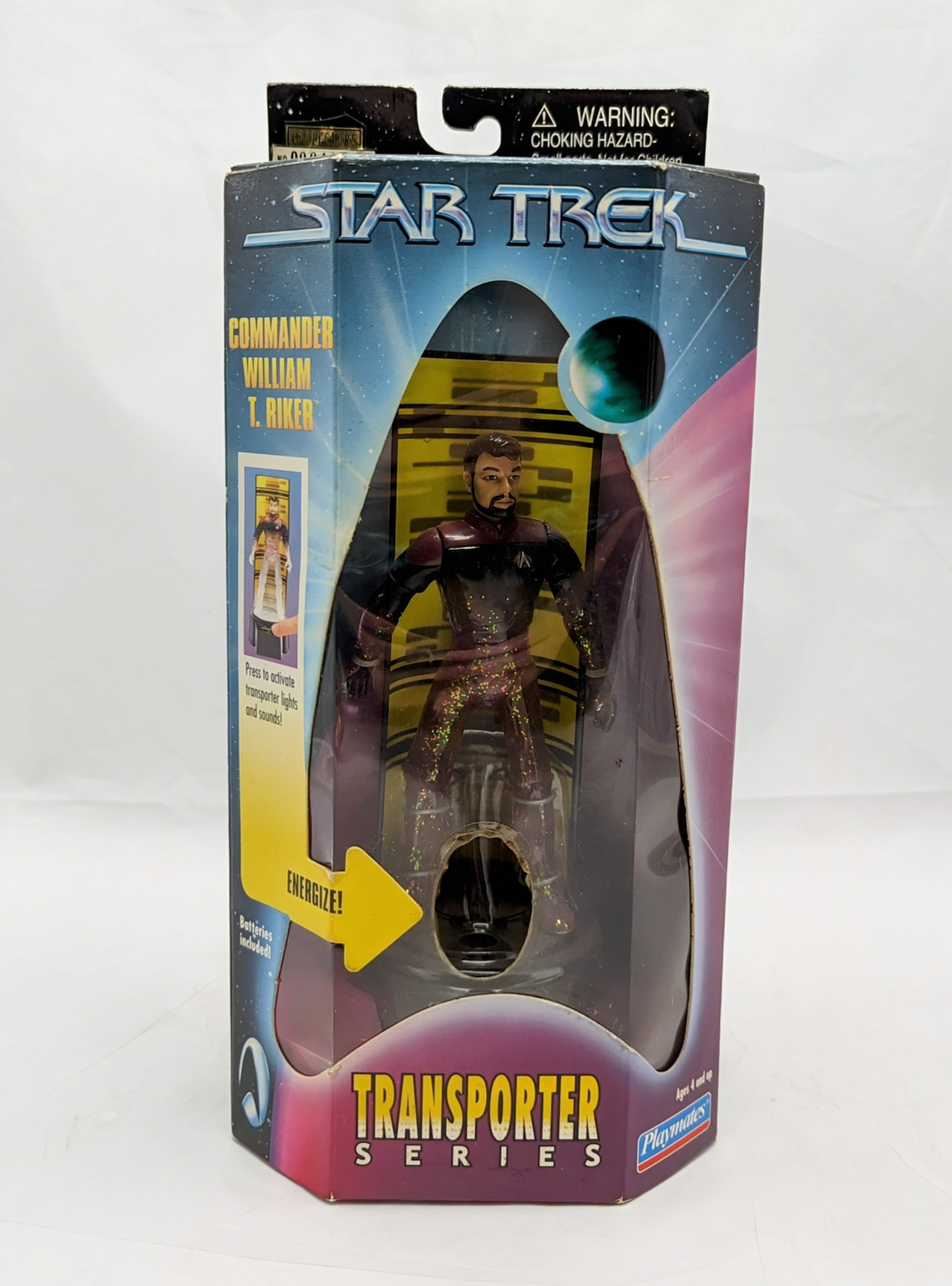 1998 Playmates Star Trek Transporter Serier Commander William T. Riker