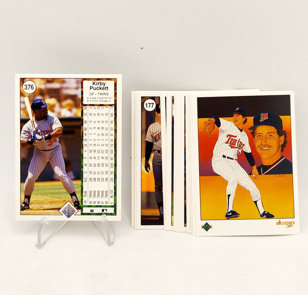 1989 Upper Deck Baseball Minnesota Twins Complete 29 Card Team Set image 2