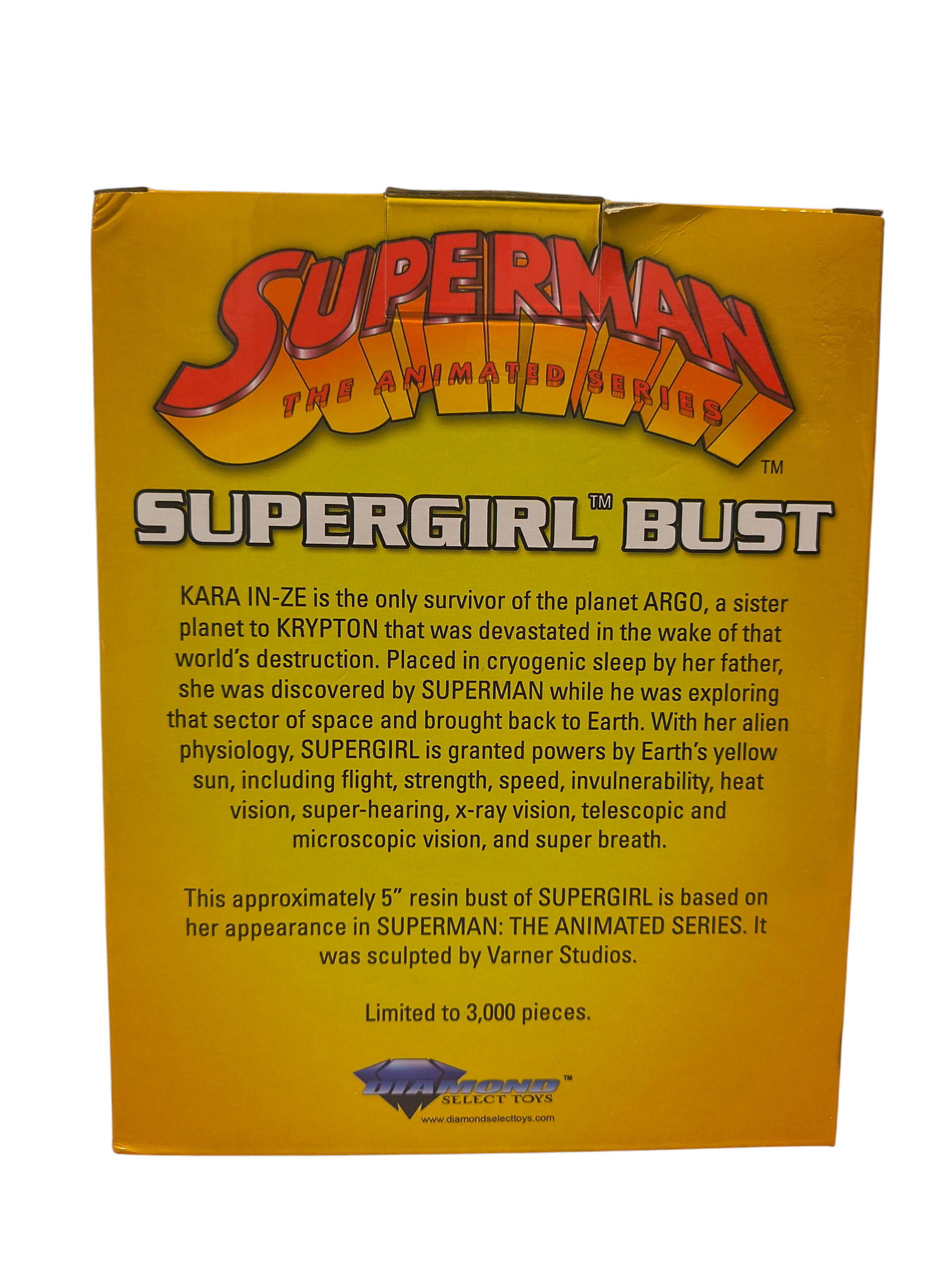Diamond Select Superman The Animated Series Supergirl 6" Resin Bust /3000 image 2