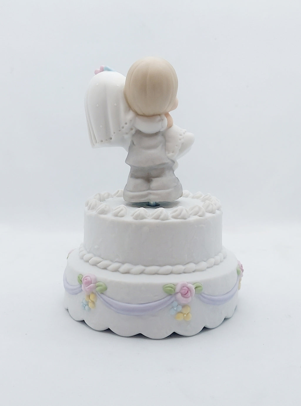 2000 Precious Moments Wedding Accessory Wedding Musical Figurine image 2