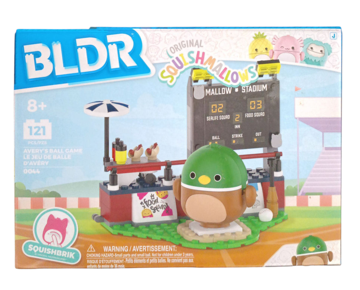 BLDR Squishmallows Avery's Ball Game Squishbrik 121 Pieces