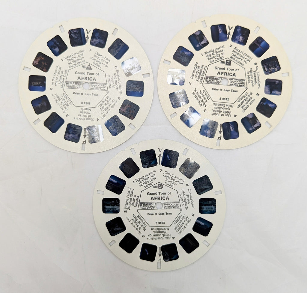 Vintage View-Master Grand Tour Of Africa 3 Reel Pack image 4