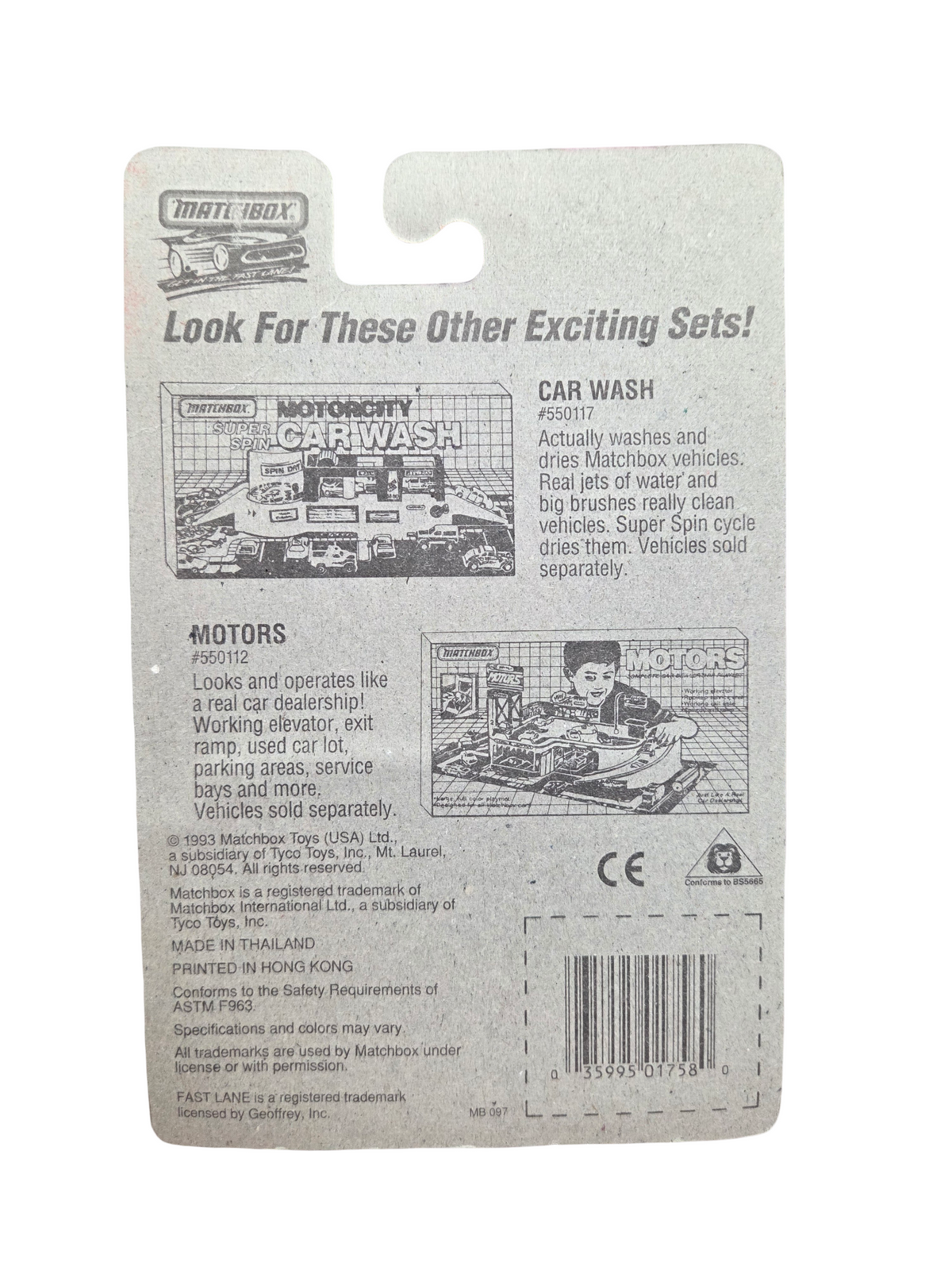 1993 Matchbox Super Fast Corvette T-Top #58 New Color 1:64 image 2