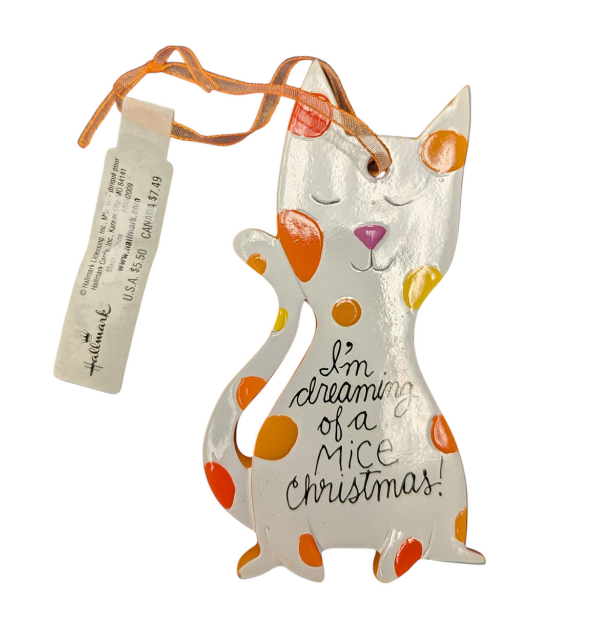 Hallmark 'I'm Dreaming Of A Mice Christmas' Cat Ornament