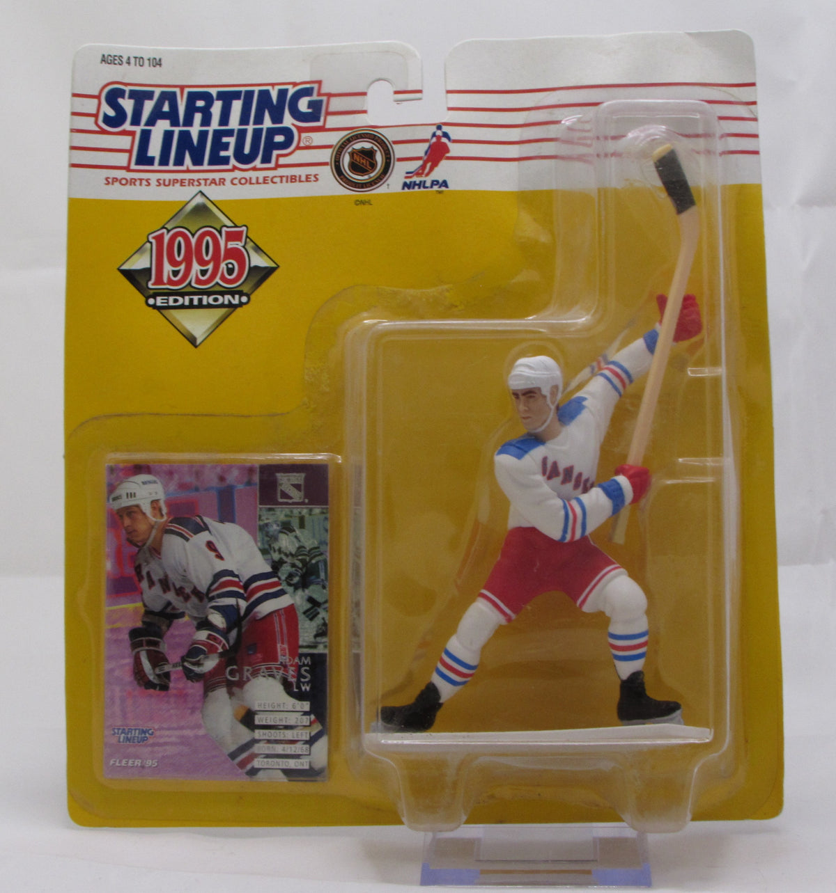 1995 Starting Lineup Adam Graves New York Rangers Hockey Figure