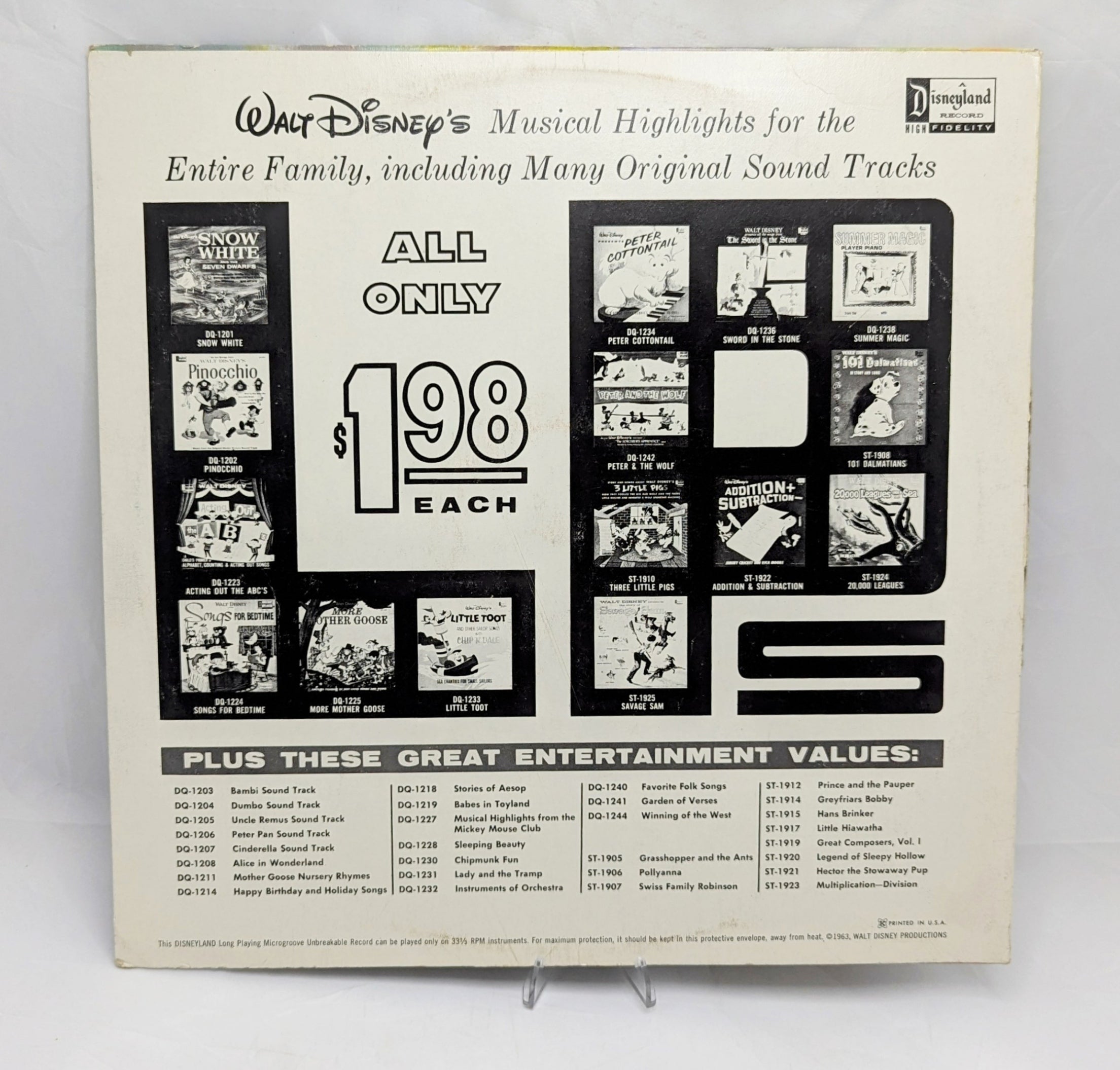 1961 Walt Disney The Story Of Hans Brinker And The Silver Skates Vinyl Record image 2