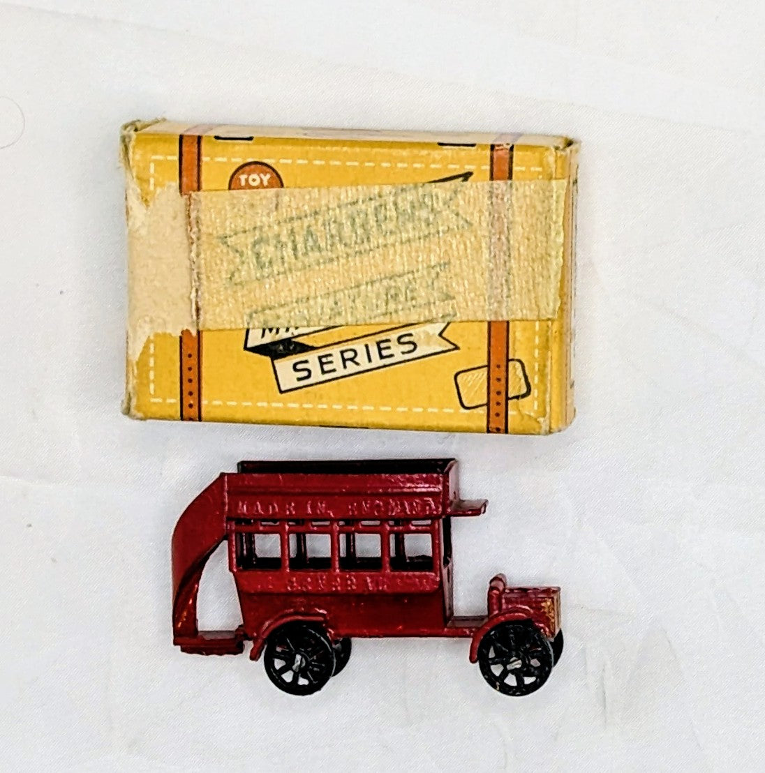 Vintage Charbens Miniature Series #3 Old Bill Double Decker Bus Series 1 Red image 2