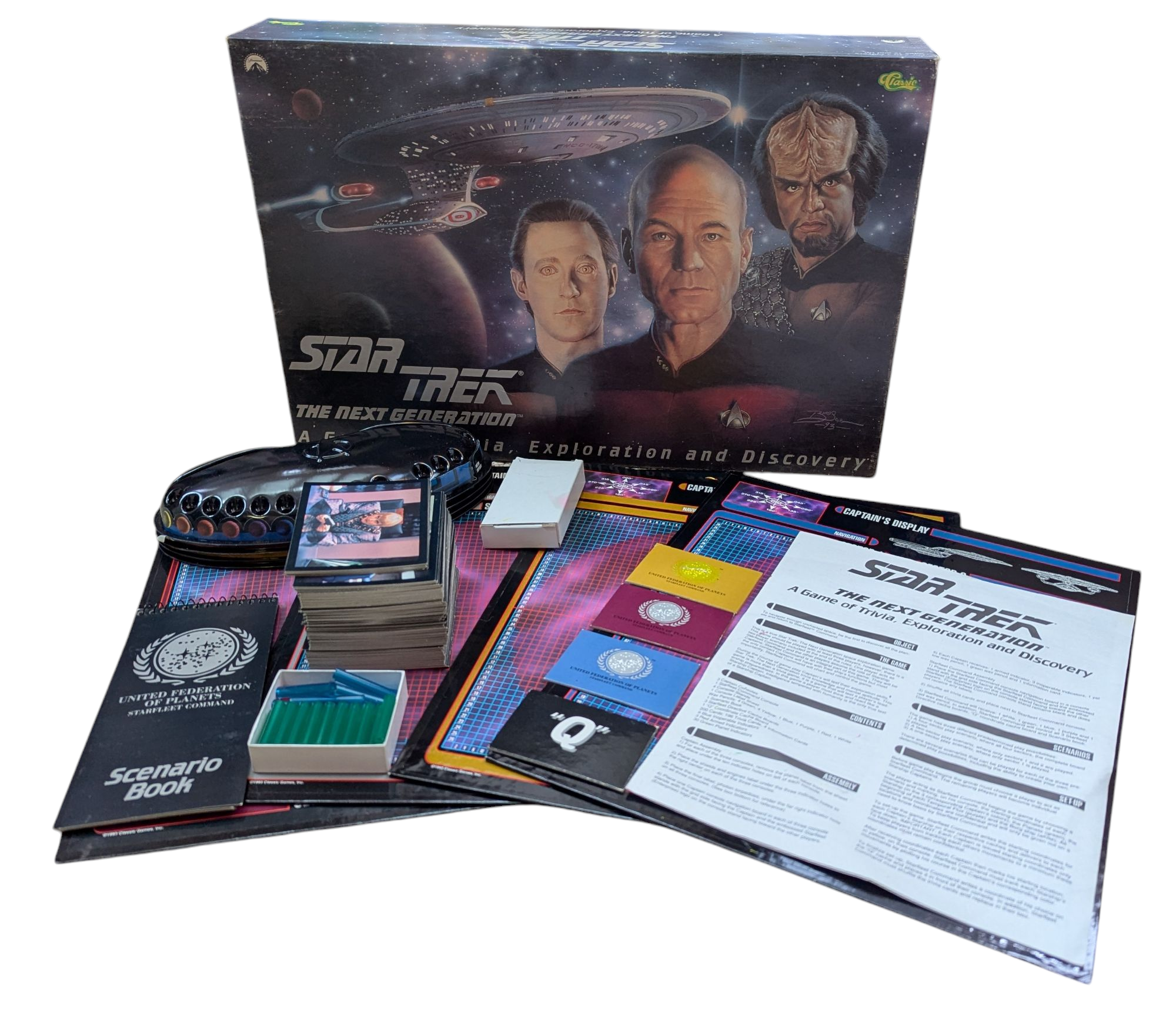 1993 Classic Star Trek Next Generation Game Of Trivia, Exploration & Discovery