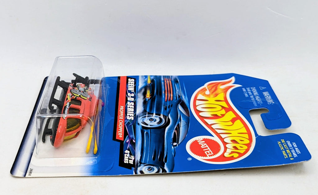 2000 Hot Wheels Seein' 3-D Series Propper Chopper #009 1/4 image 3