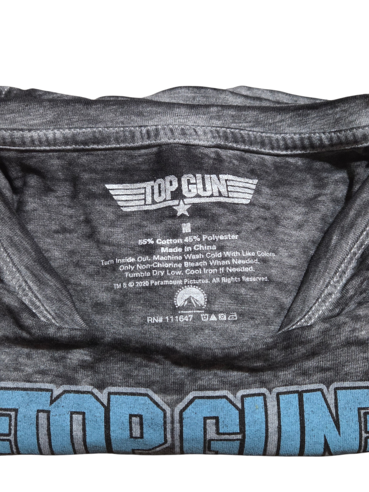 2020 Top Gun Fighter Jet Liftoff Burnout Distressed Medium T-Shirt image 3