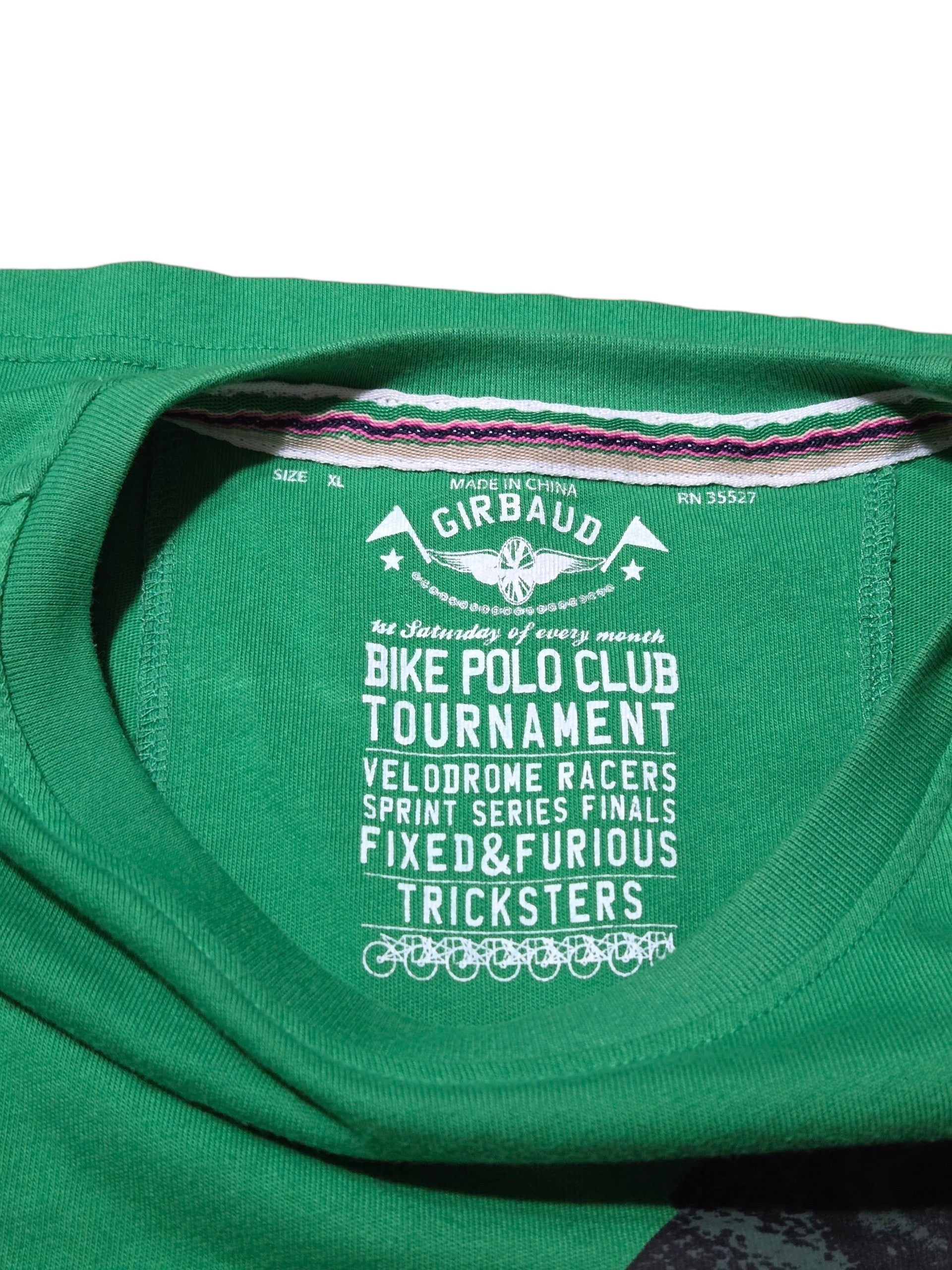 Marithé + François Girbaud Bike Polo Club Tournament Velodrome Green T-Shirt XL image 4
