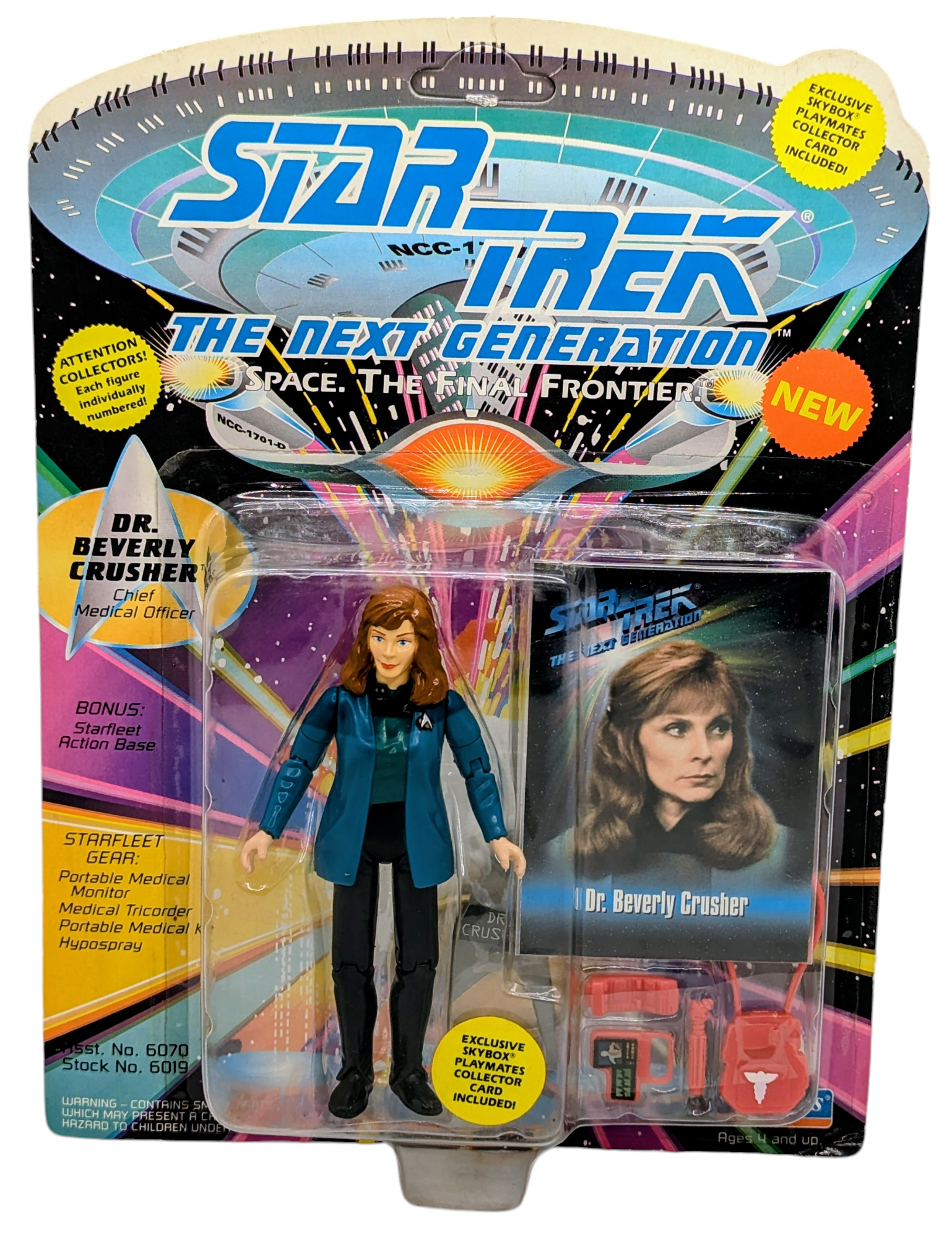 1993 Playmates Star Trek The Next Generation Dr. Beverly Crusher Action Figure