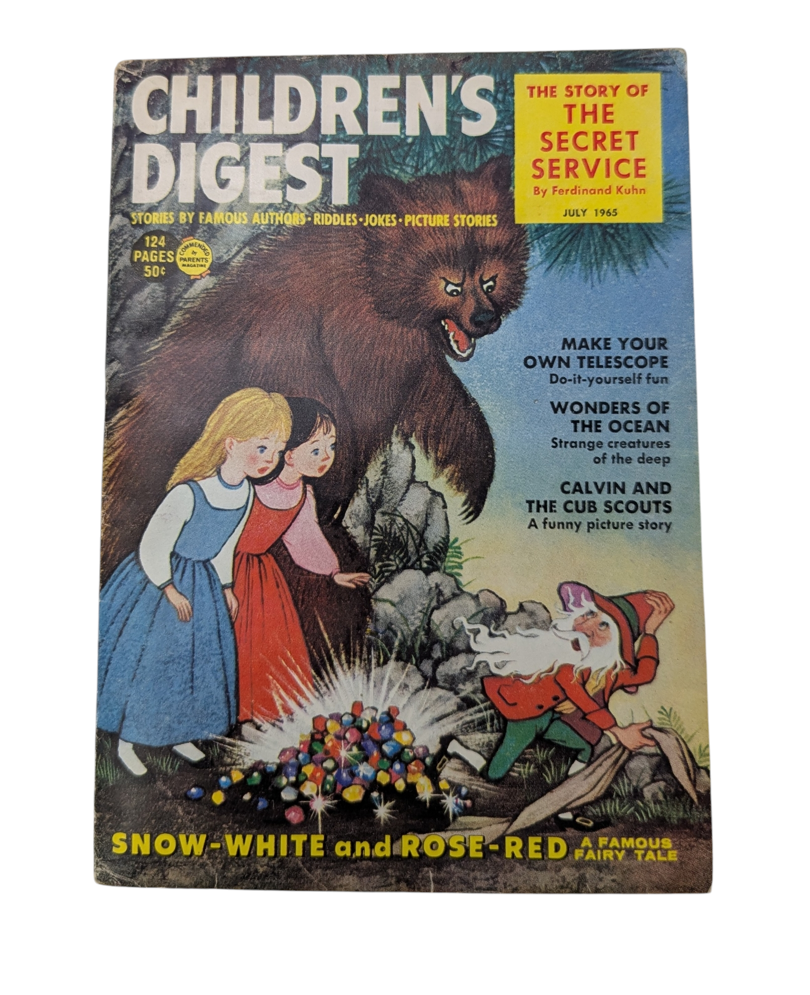 1965 Children's Digest Snow White And Rose-Red & Other Stories