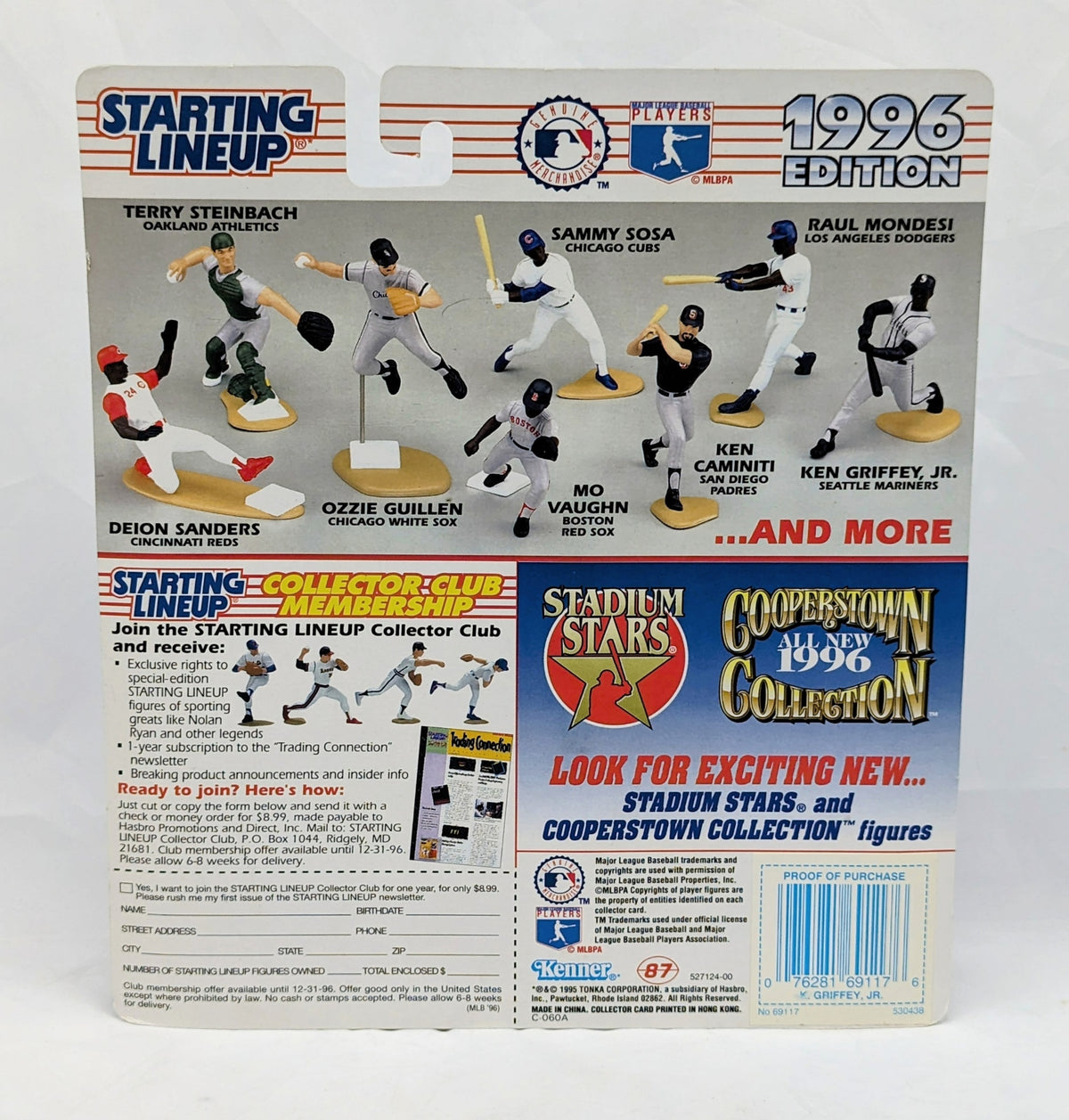 1996 Starting Lineup Ken Griffey Jr Seattle Mariners Baseball Figure image 2