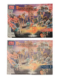 Mega Bloks Dragons Krystal WARS Vorgan Stronghold #9891 + Extra Dragons/Pieces