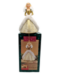 1995 Mattel Happy Holidays Barbie Stocking Hanger Golden Dress