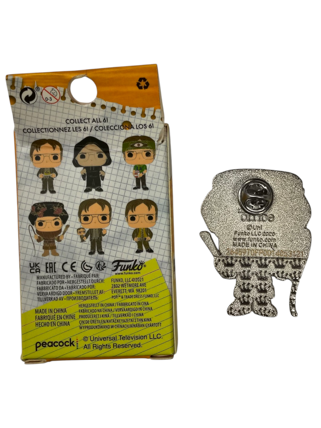 Funko Pop Pin The Office Entertainment Earth Dwight Schrute Belsnickel image 2