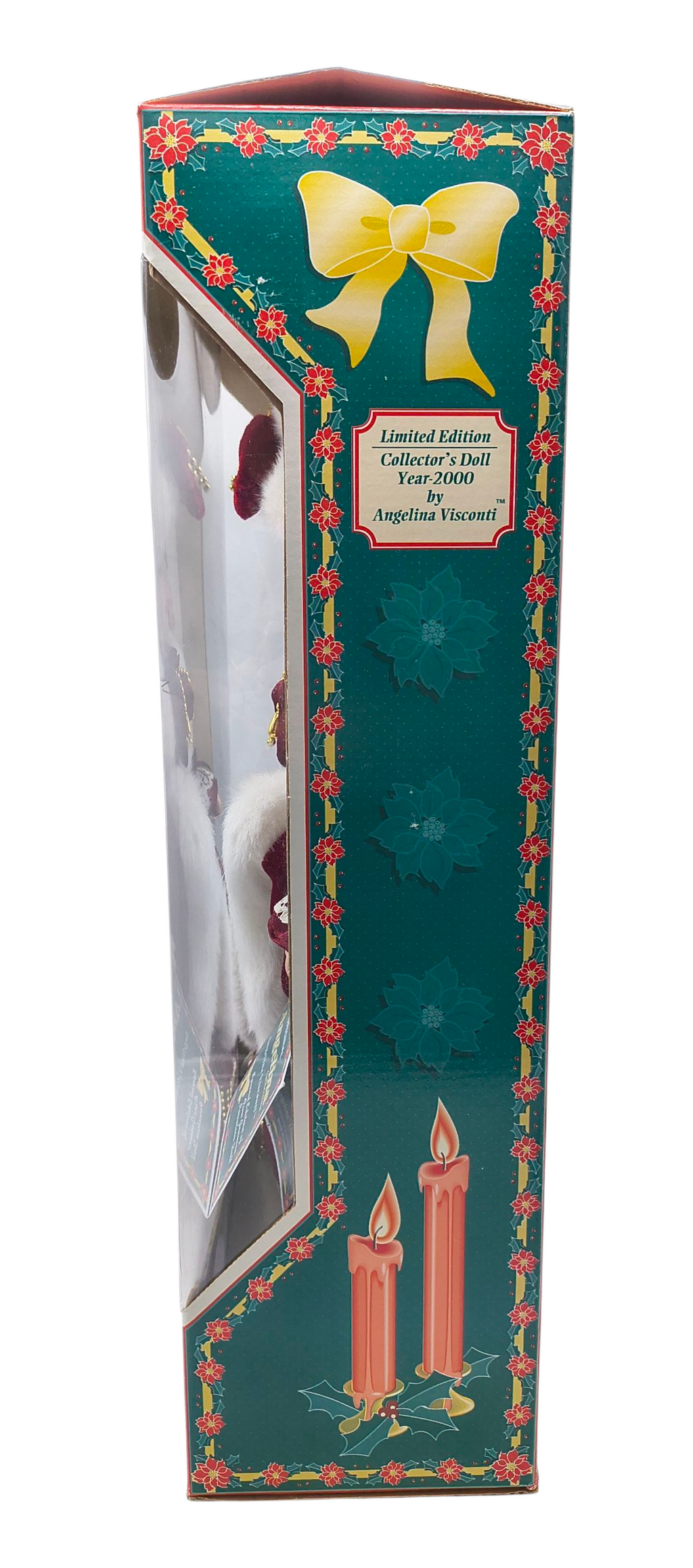 2000 Angelina Visconti Angelina Collection Holiday Red Velvet 16" Porcelain Doll image 4