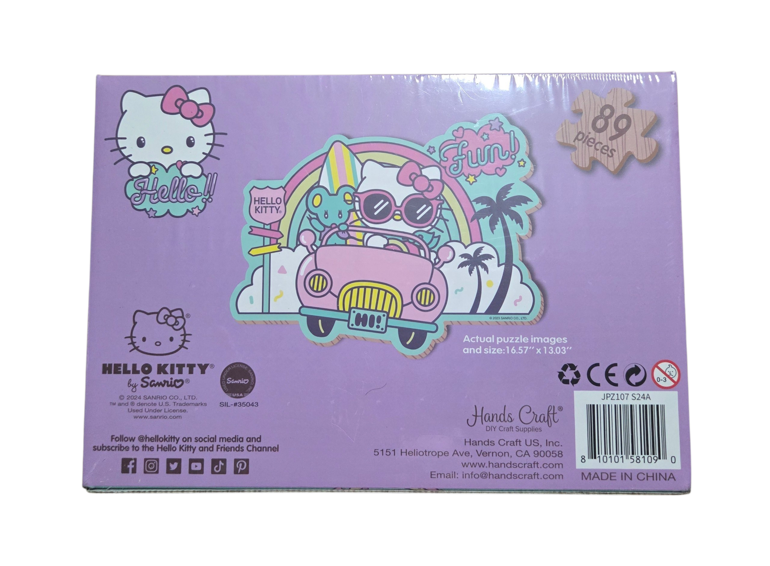 2024 Sanrio Hello Kitty and Friends Kawaii Vacation 89-Piece Jigsaw Puzzle image 2