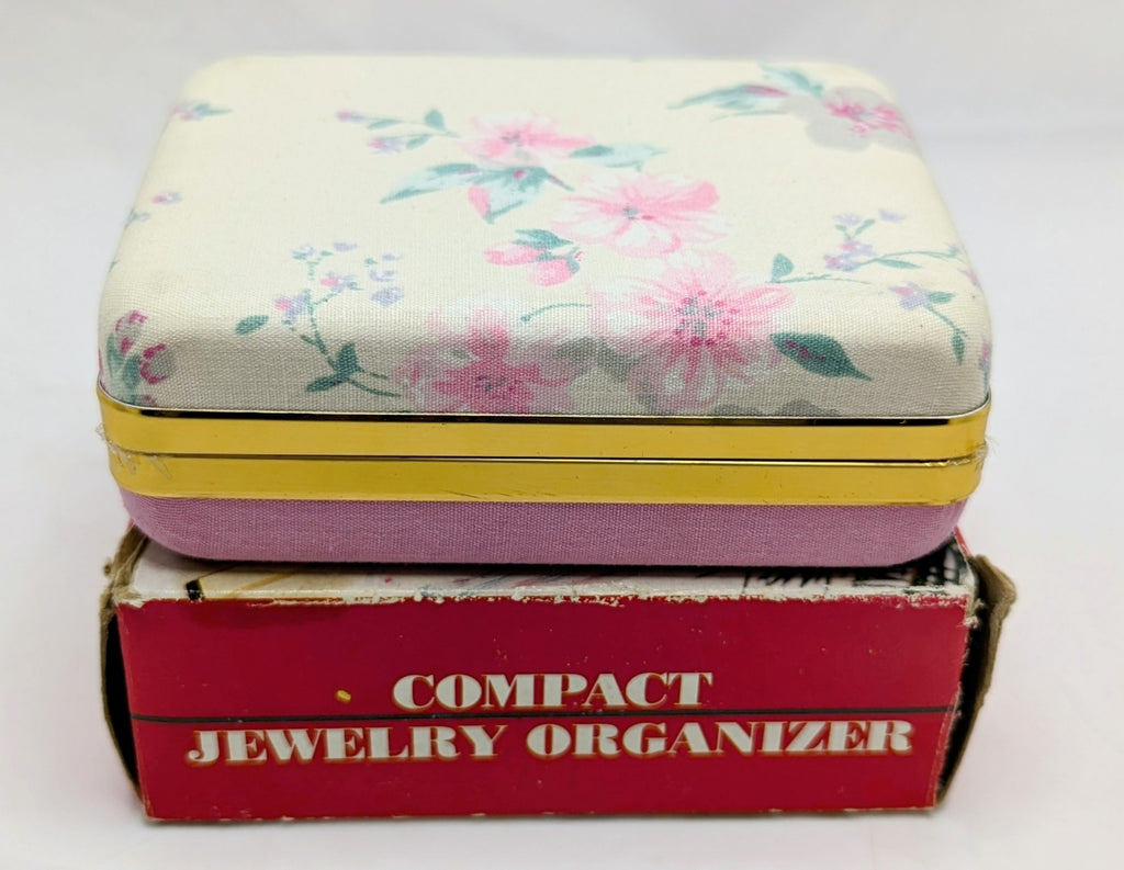 Dayton Hudson Fabric Jewelry Organizer With Mirror