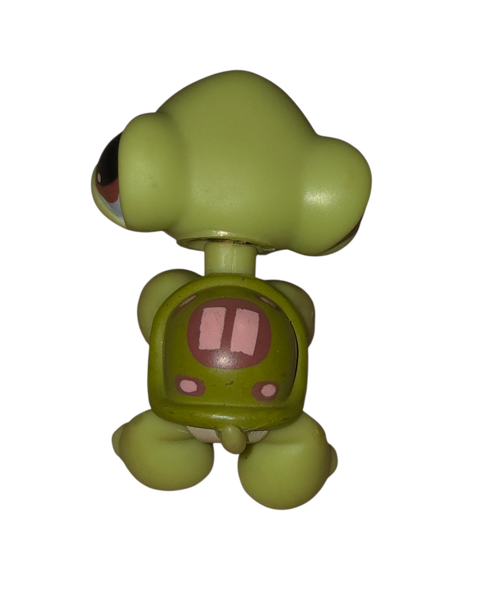 2004 Hasbro Littlest Pet Shop LPS #07 Turtle With Pink Stripes On Back image 3
