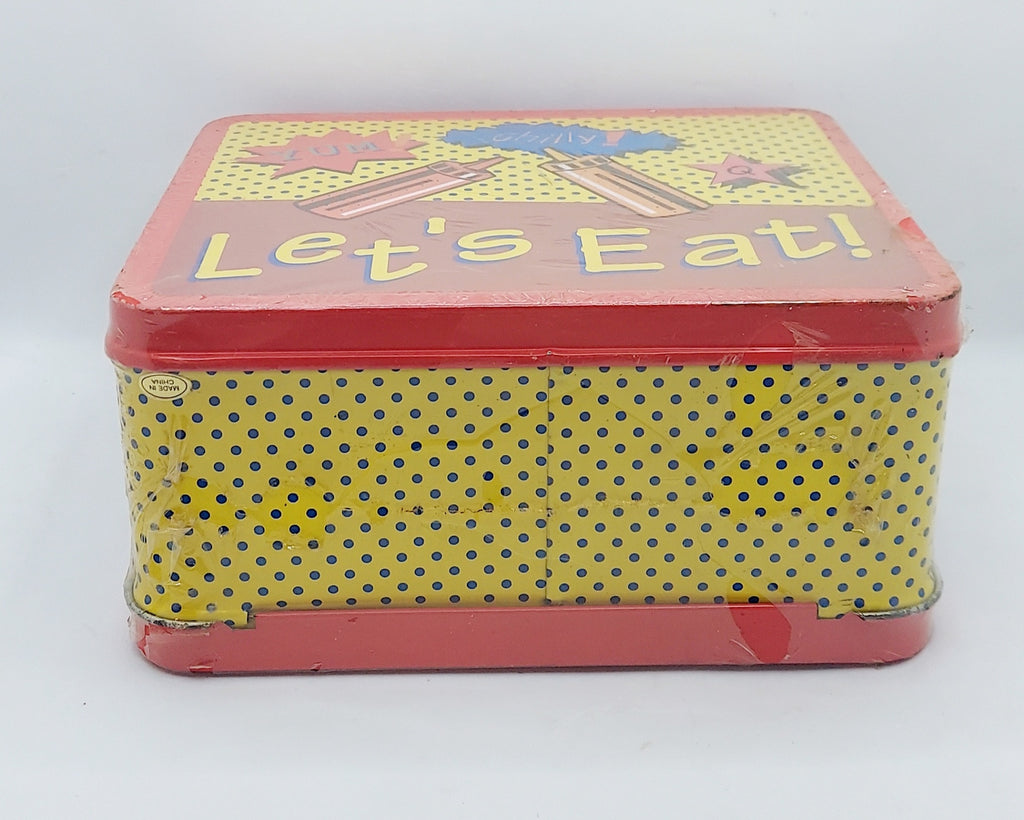 1990s G-Whiz Brainiaks Let's Eat Diner Metal Lunchbox image 5