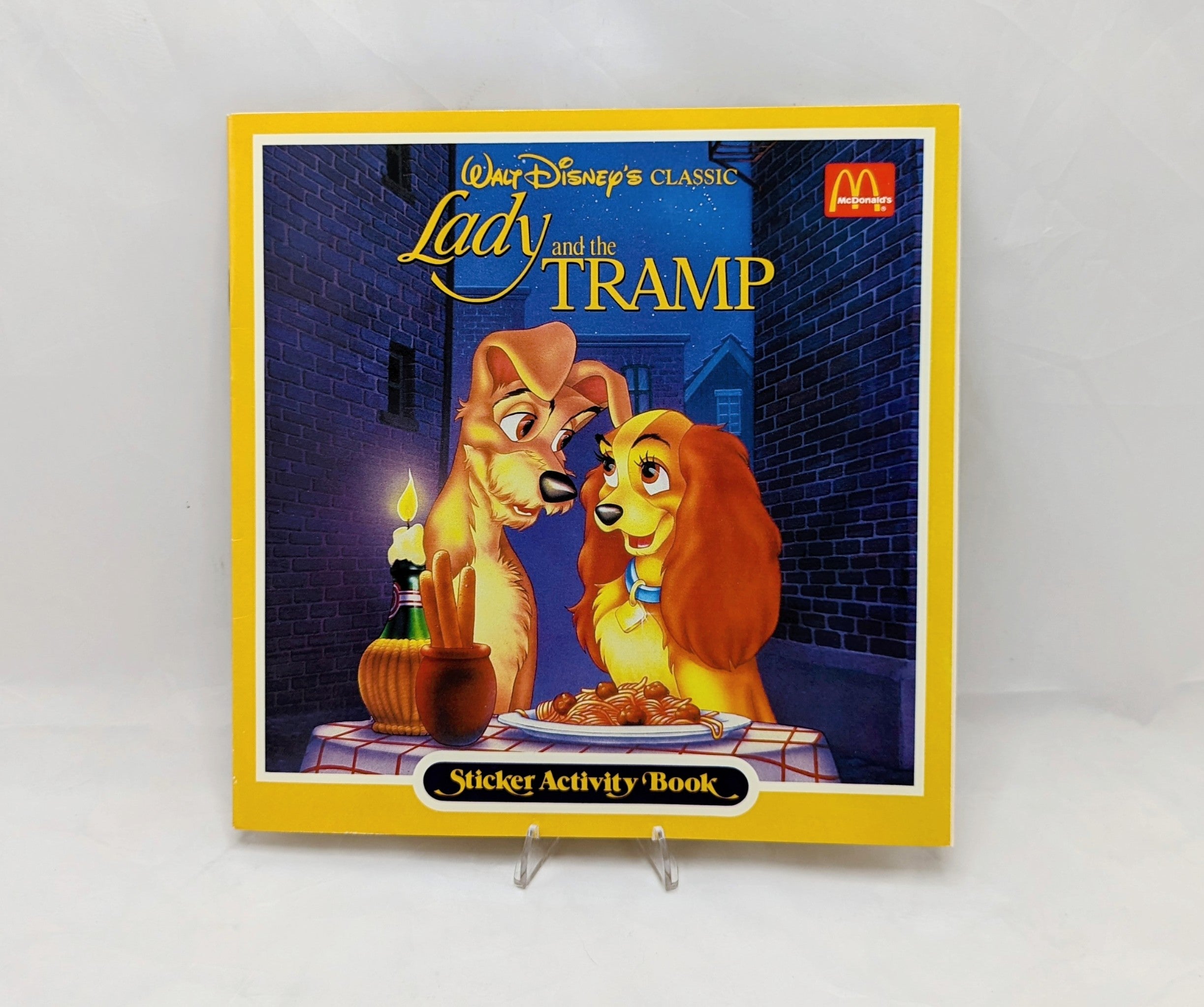 1978 McDonald's Walt Disney's Lady And The Tramp Sticker Activity Book