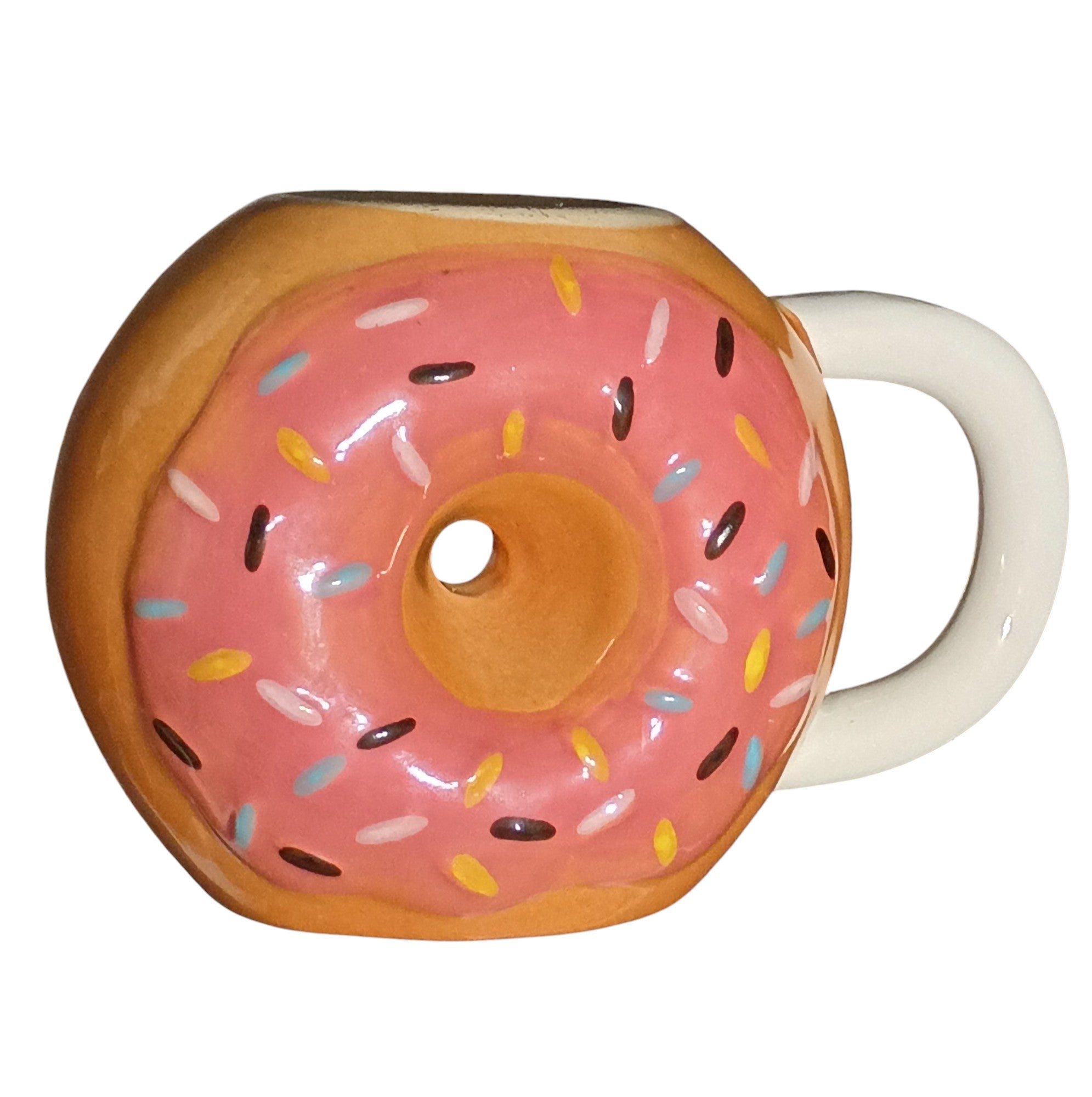 Strawberry Sprinkle Donuts Over Everything Coffee Mug Ceramic Travel Tea Cup