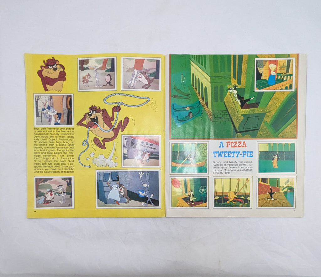 1990 Panini Warner Happy Birthday Bugs Looney Tunes Sticker Book 100% Complete image 10