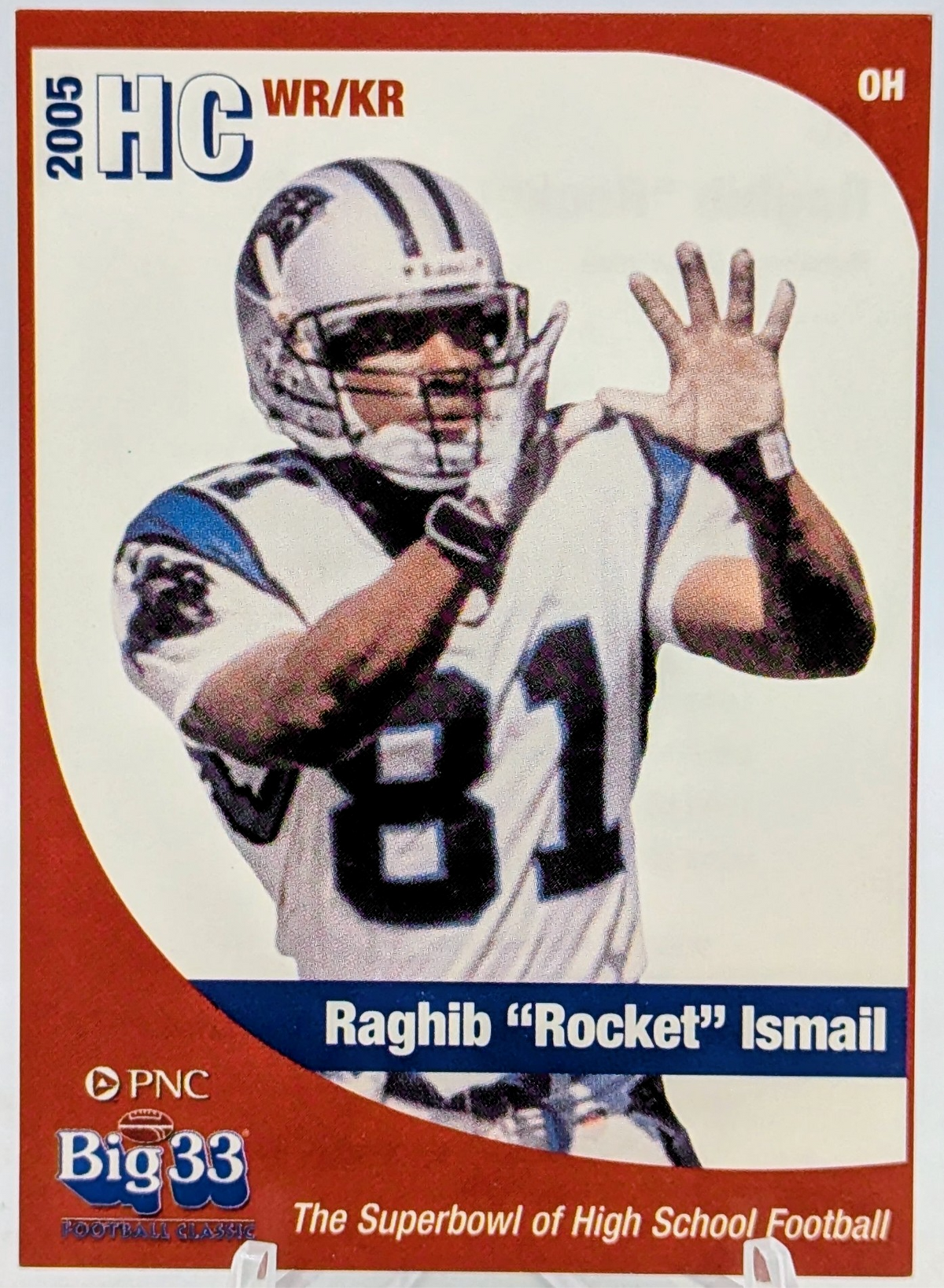 2005 Raghib Rocket Ismail Big 33 Ohio RED High School Football #OHHC