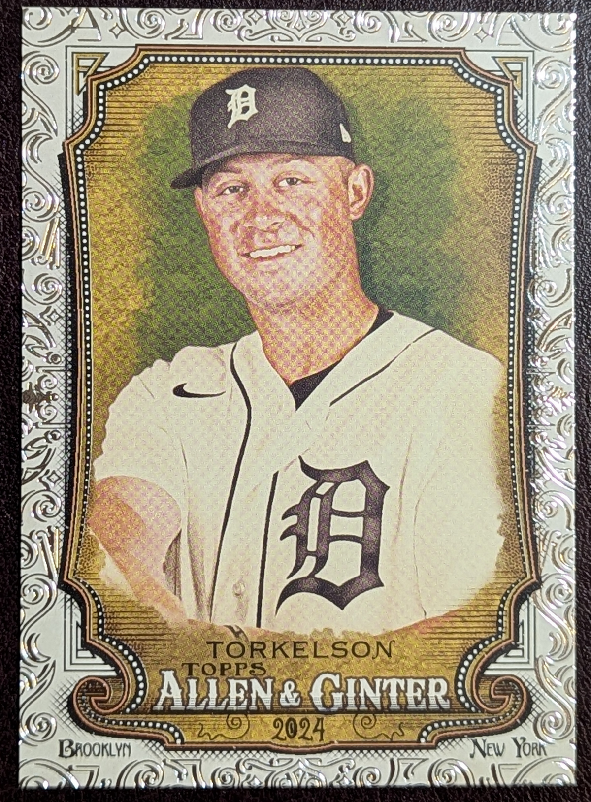 2024 Topps Allen & Ginter Foil Filigree #160 Spencer Torkelson Detroit Tigers