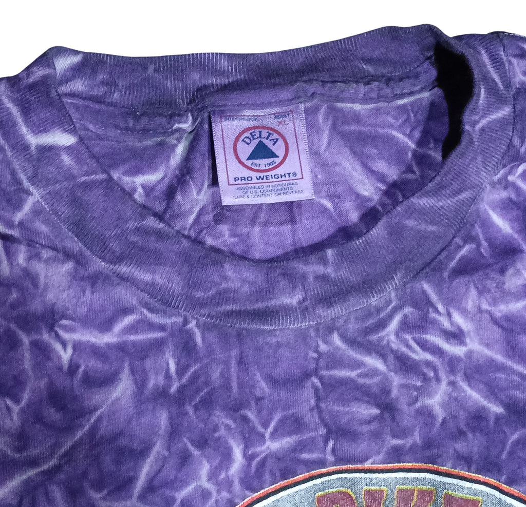 1999 59th Annual Black Hills Rally SturgisBike Week Purple Tie Dye XL T-Shirt image 3