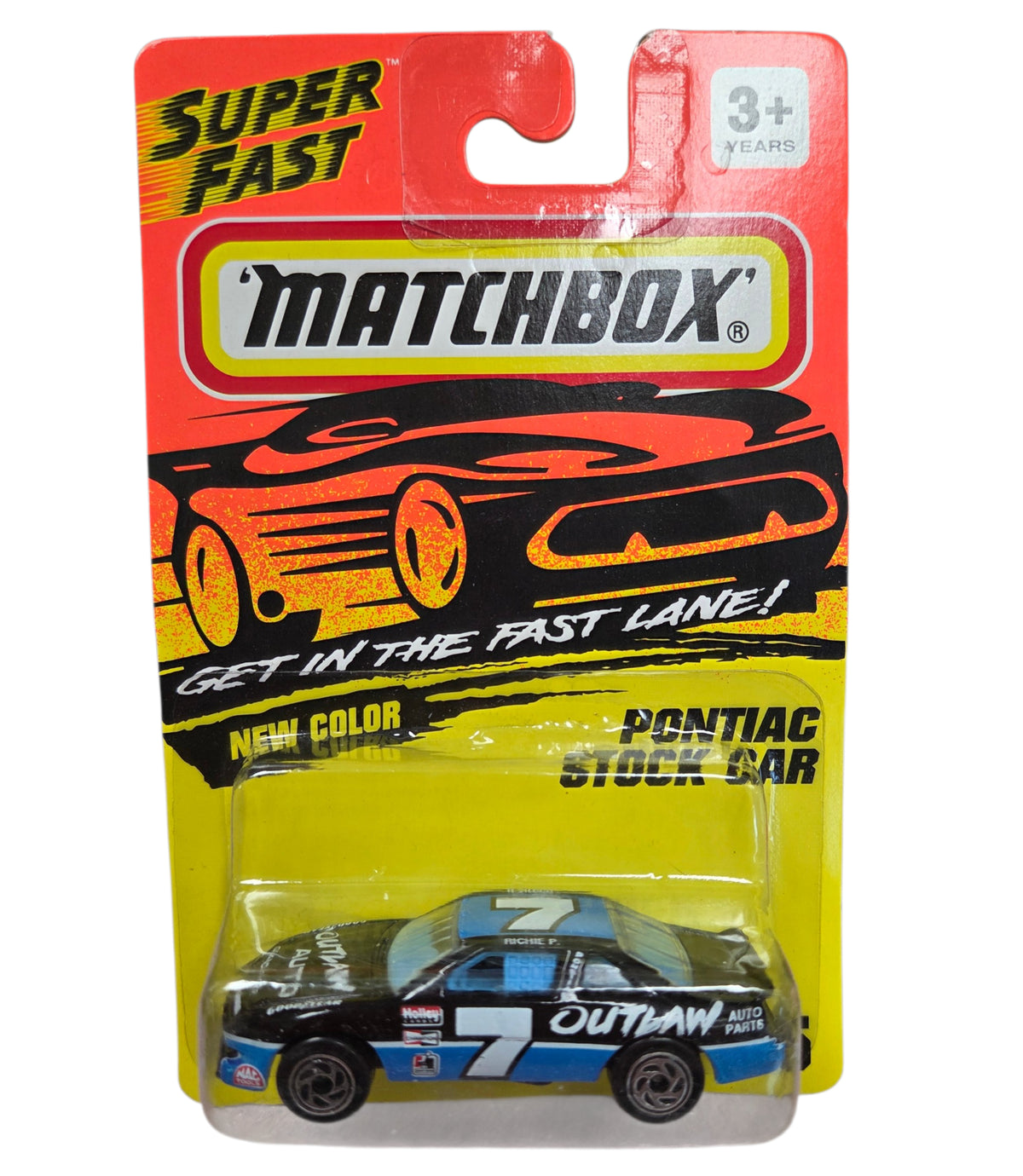 1994 Matchbox Super Fast Pontiac Stock Car Outlaw New Color #35 Diecast
