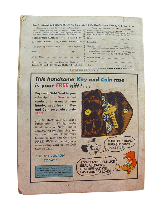 1955 Dell Walter Lantz New Funnies #216 Woody Woodpecker Comic image 2