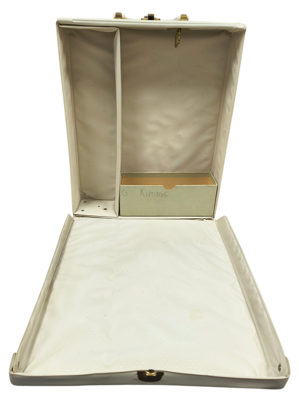 1961 Mattel Ponytail Barbie Doll Case White w/ Handle And Drawer image 8