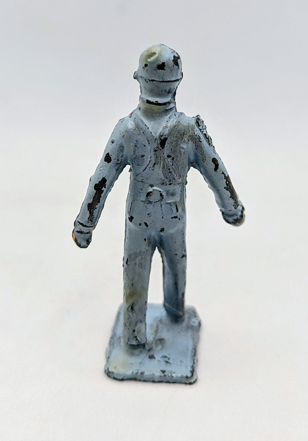 Vintage Lincoln Log Model Railroad Engineer Lead Figure image 2
