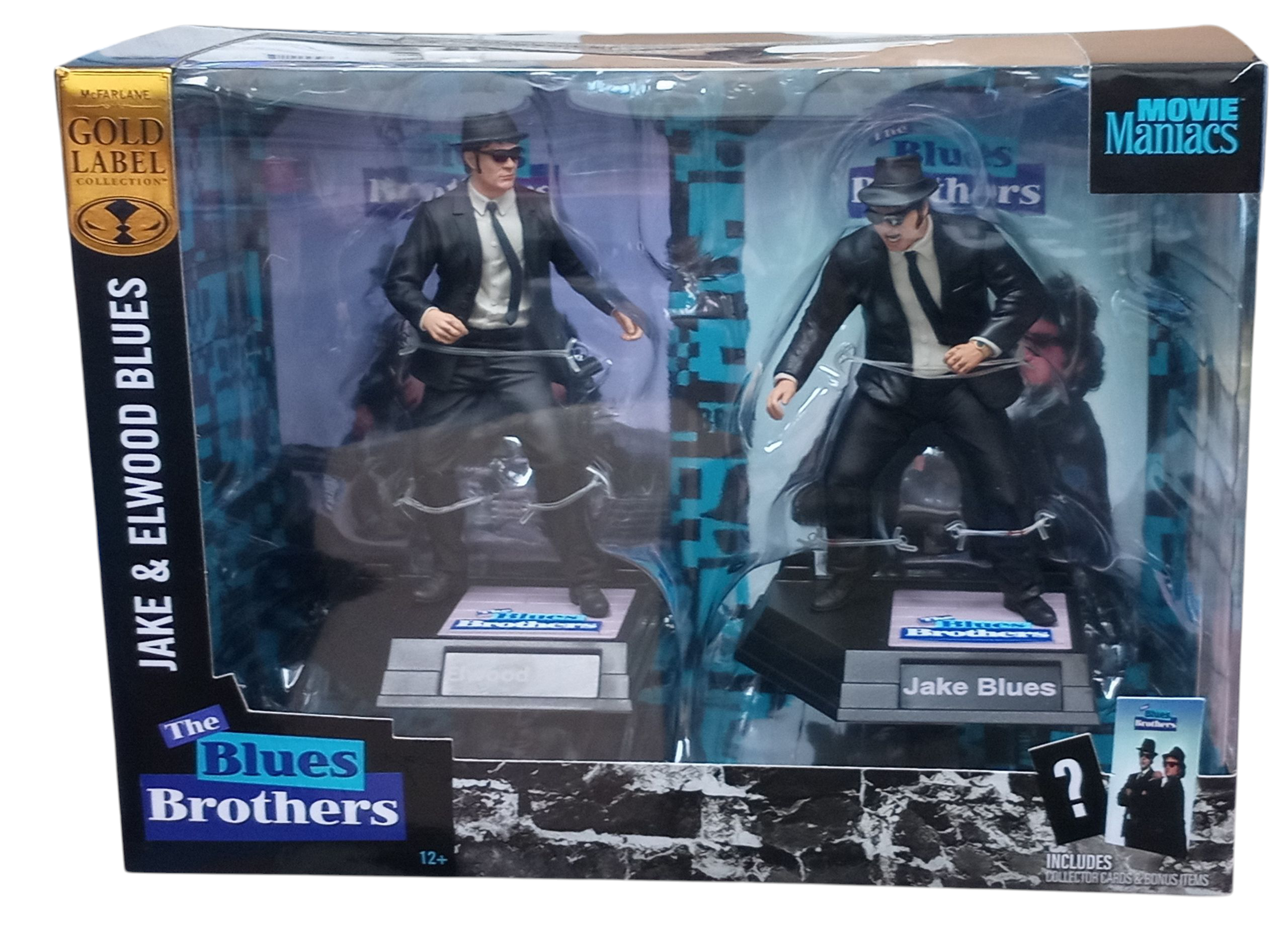 Mcfarlane Movie Maniacs: The Blues Brothers 2-Pack Gold Label Exclusive /4900