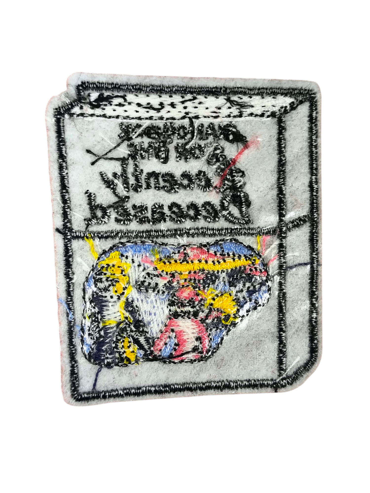 Beetlejuice Handbook For The Recently Deceased Iron On 2.5" Patch image 2