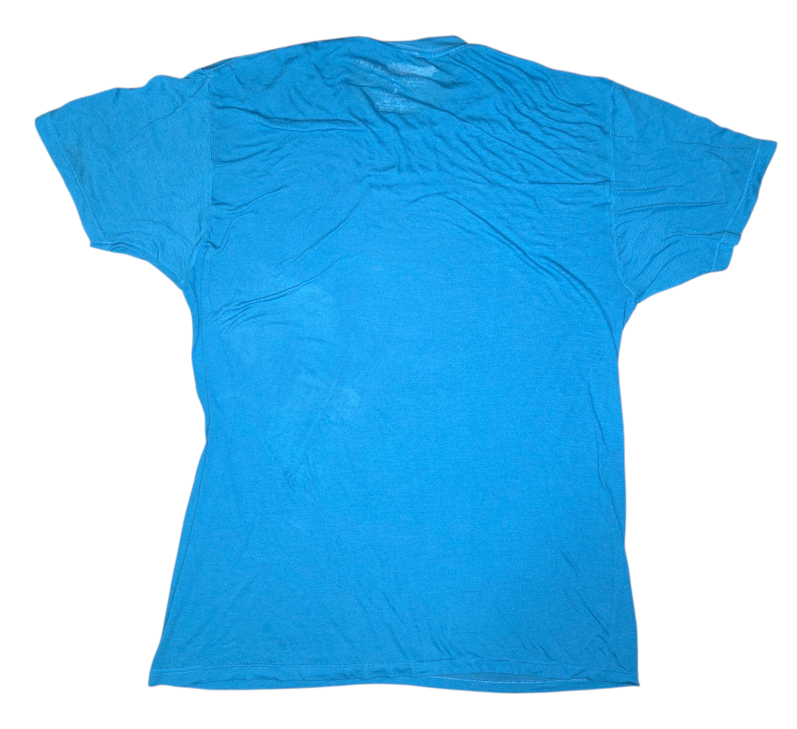 Transformers Optimus Prime 1984 Burn Out Sheer Blue T-Shirt Size Large image 2