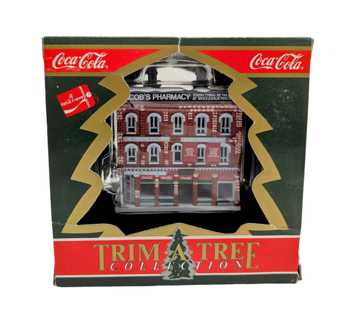 1991 Coca Cola Trim A Tree Collection Jacob's Pharmacy Ornament