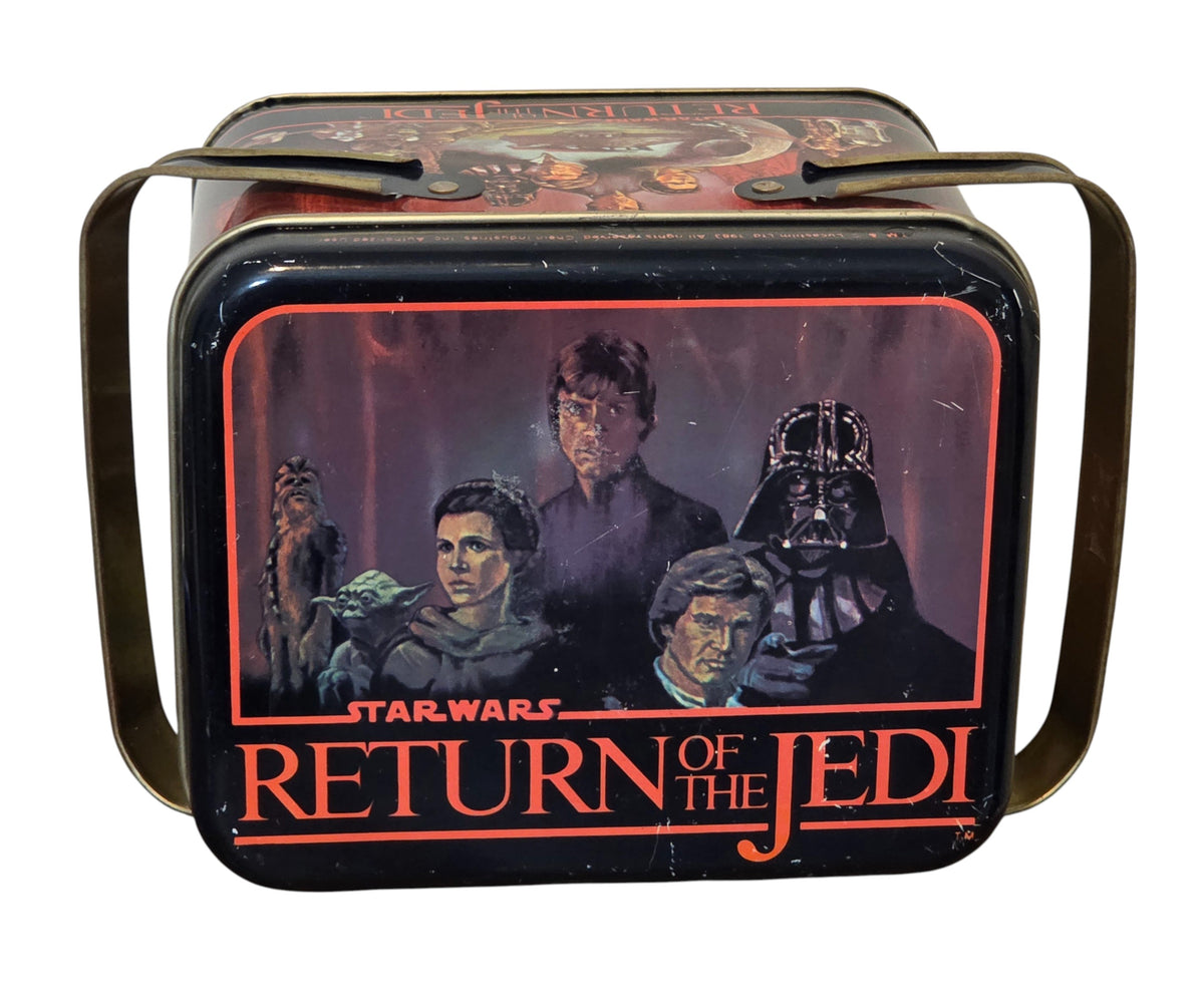 1983 Chein Star Wars Return Of The Jedi ROTJ Collectible Tin Box w/ Handles