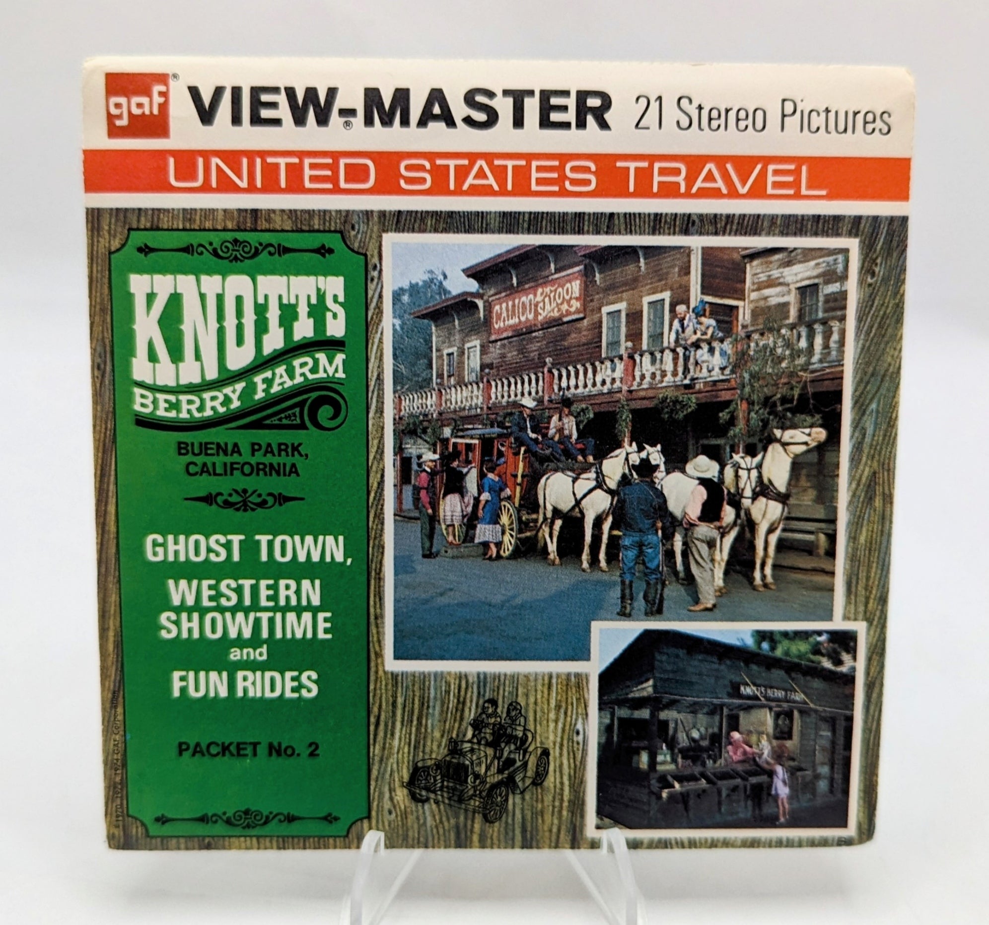 1974 View-Master Knott's Berry Farm Ghost Town Western Showtime & Fun Rides