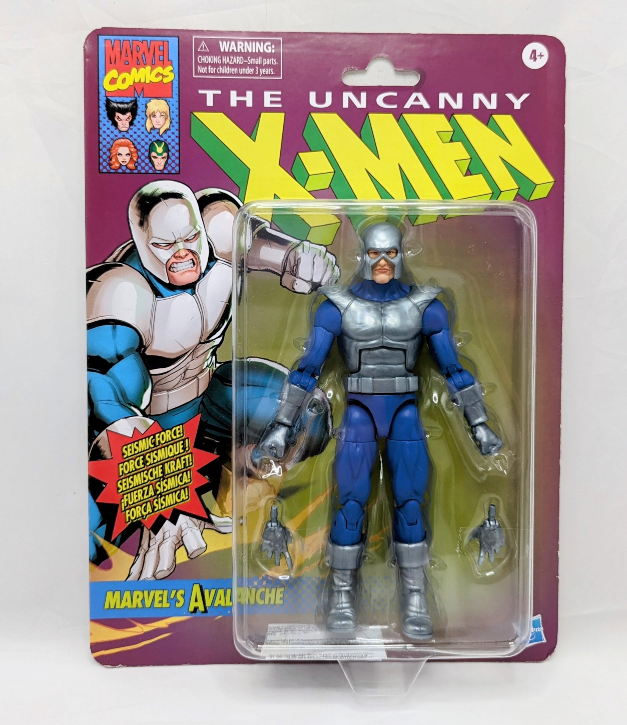 2022 Hasbro Marvel Legends Retro Uncanny X-Men Avalanche Action Figure